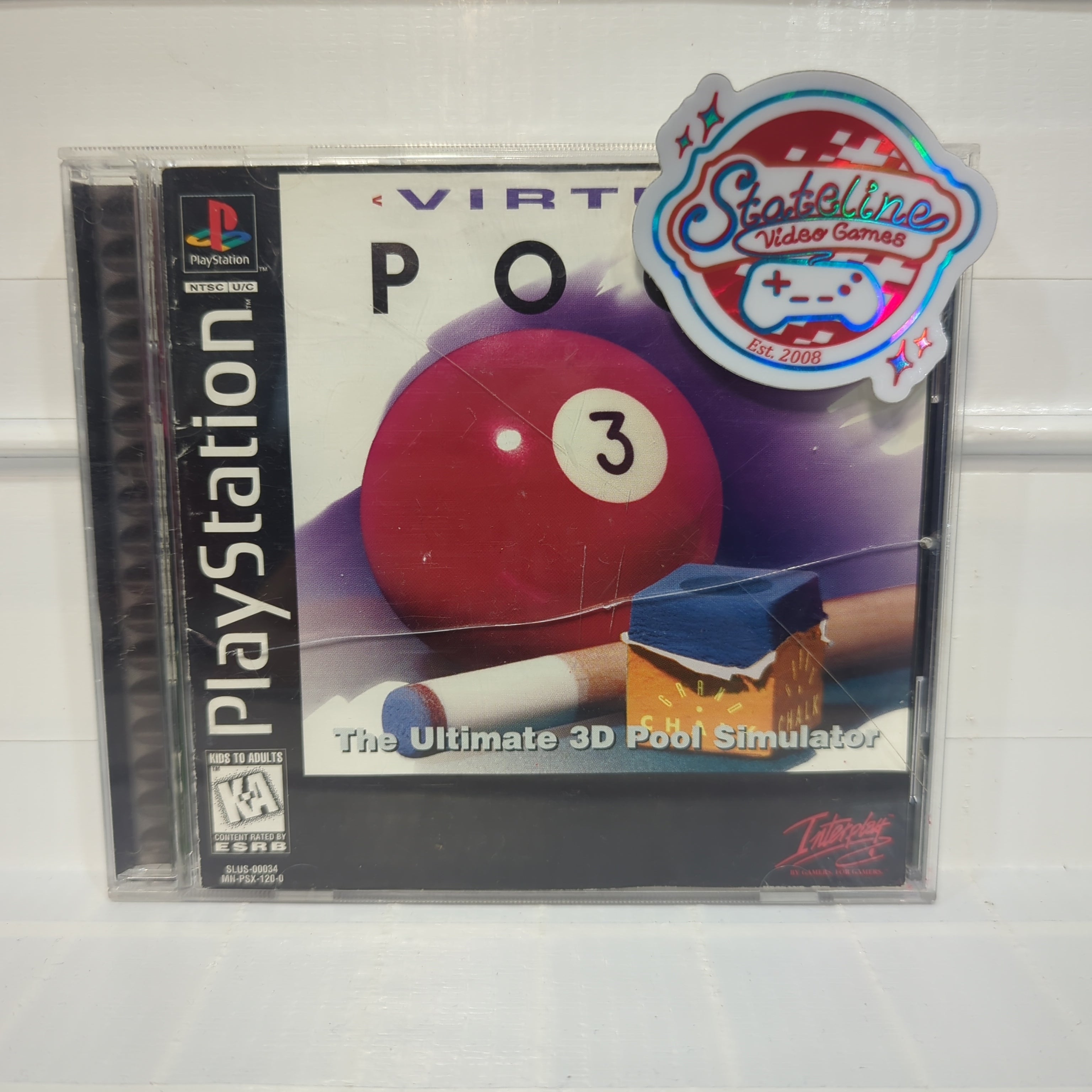 Psx Pool Virtual Pool - Playstation – Stateline Video Games Inc.