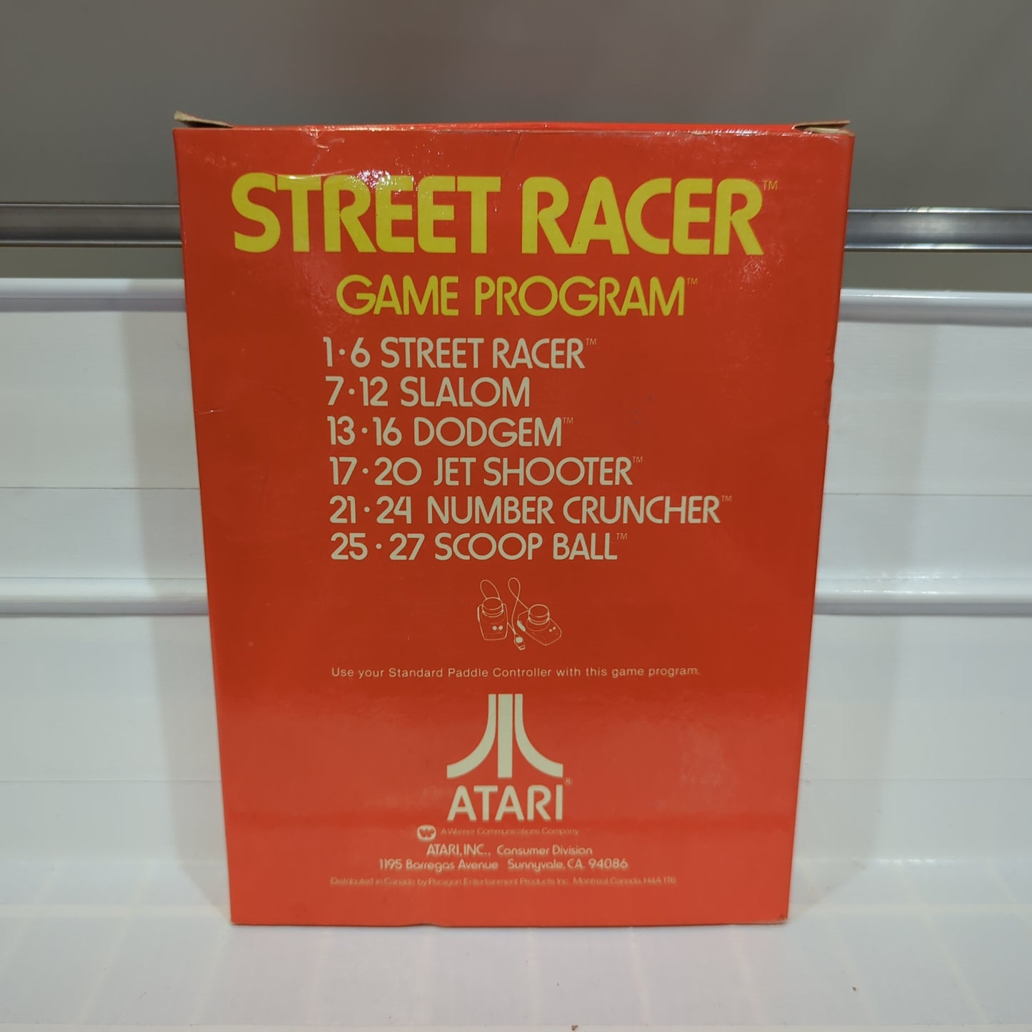 Street Racer [Text Label] - Atari 2600