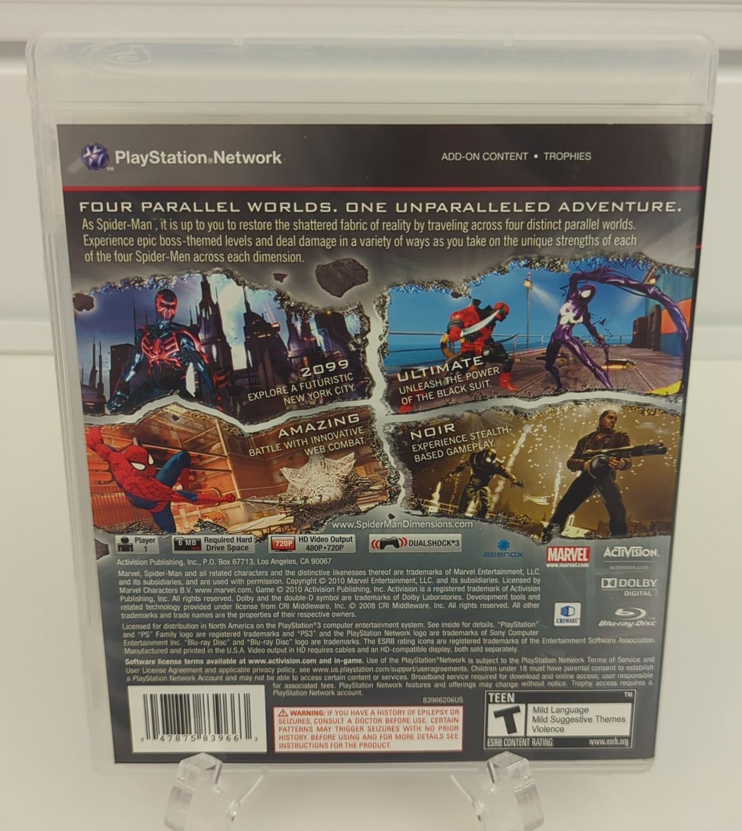 Spiderman: Shattered Dimensions - Playstation 3