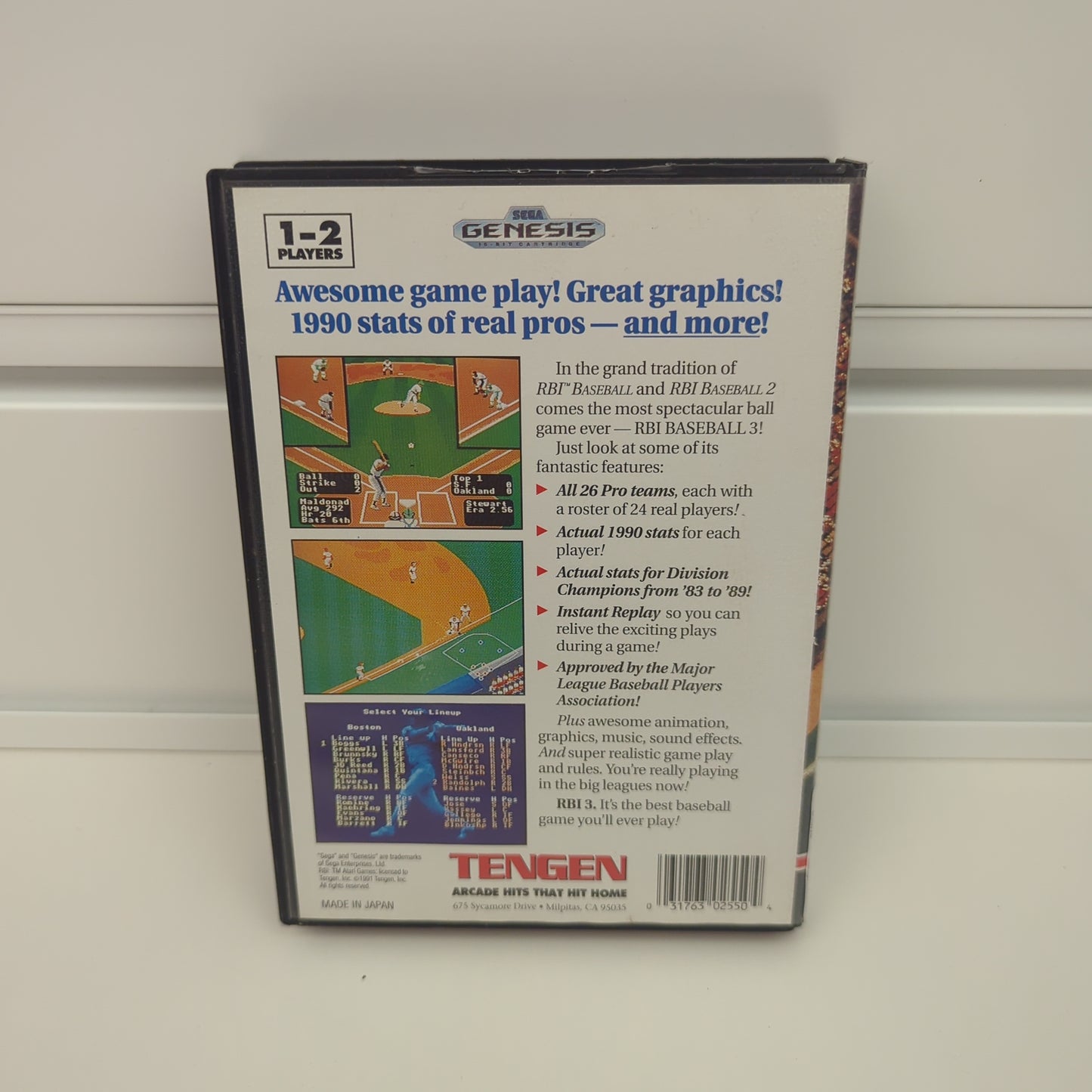 RBI Baseball 3 - Sega Genesis