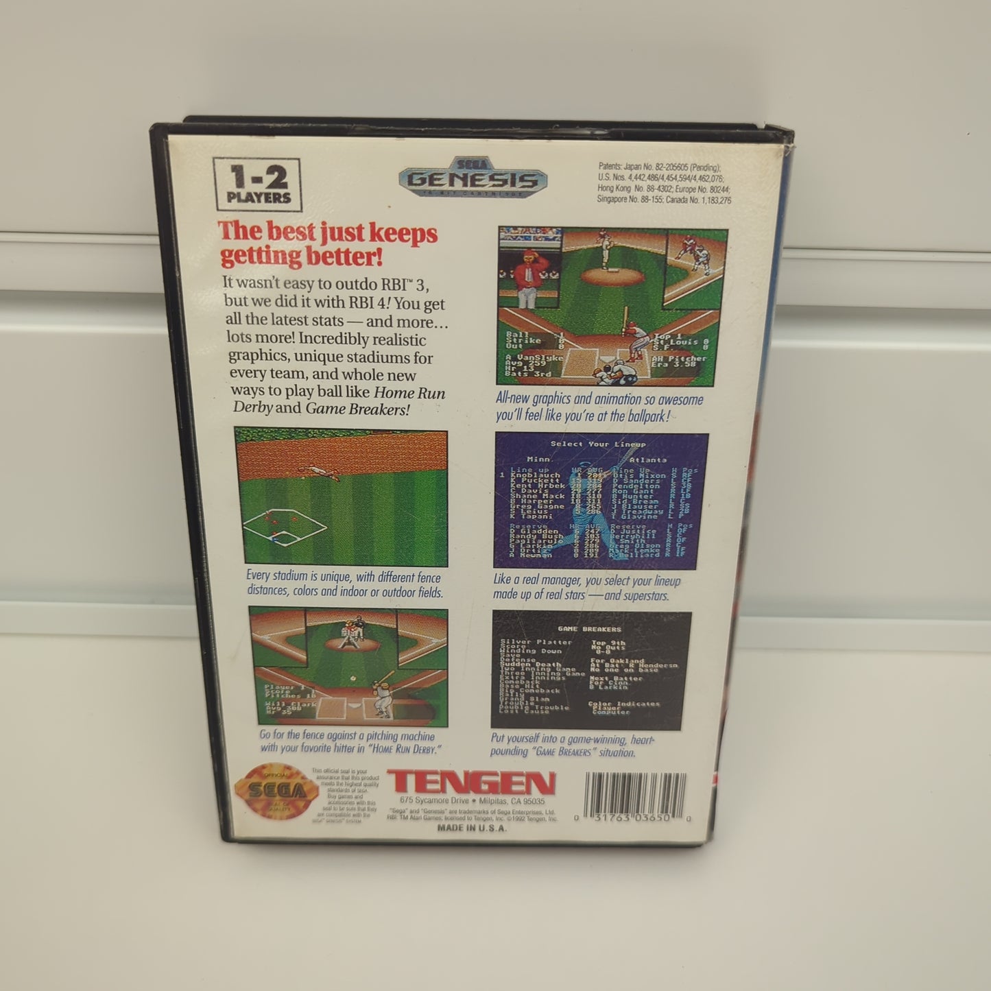 RBI Baseball 4 - Sega Genesis