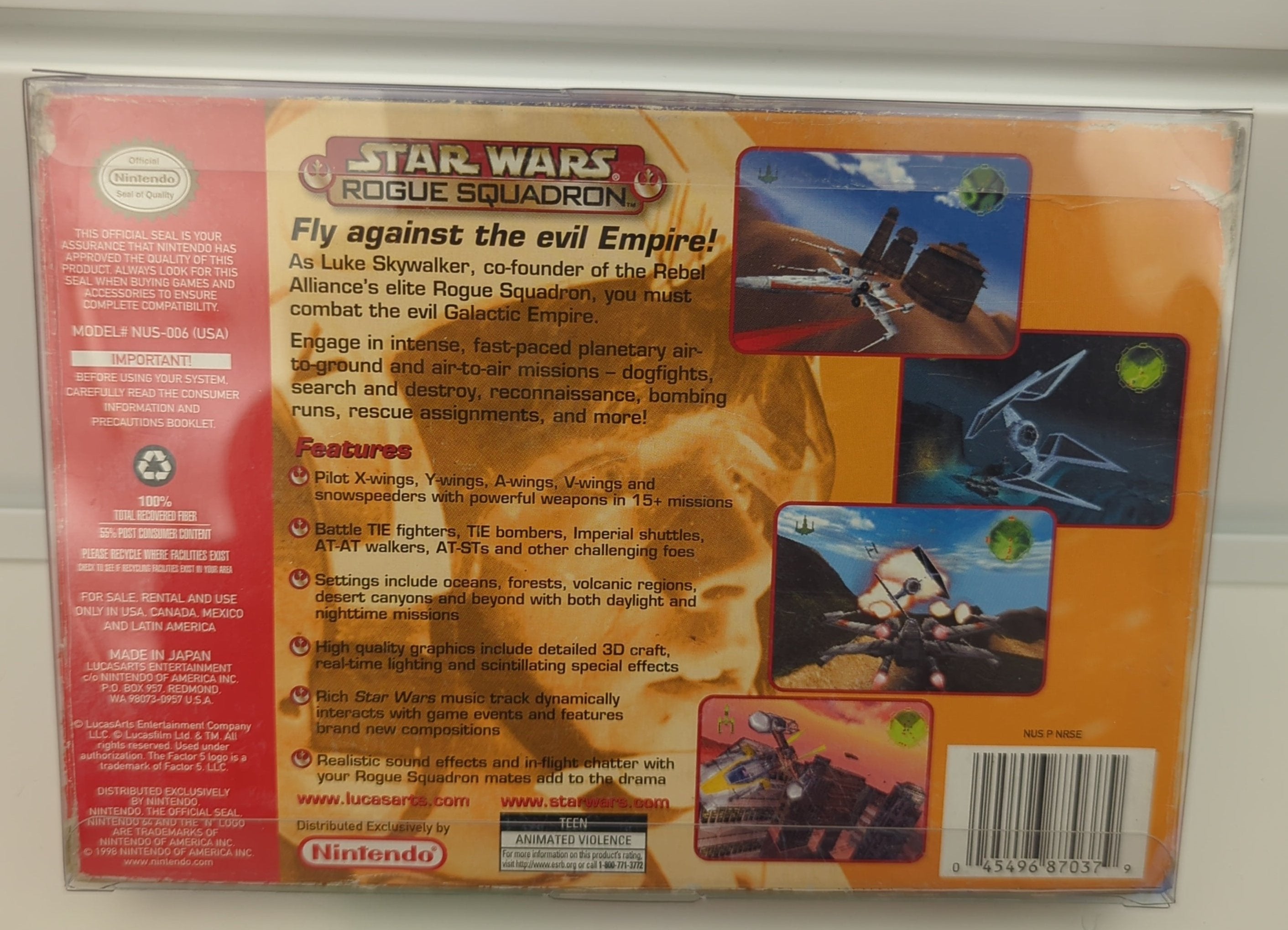 Star outlet Wars Rogue Squadron Nintendo 64 Complete In Box