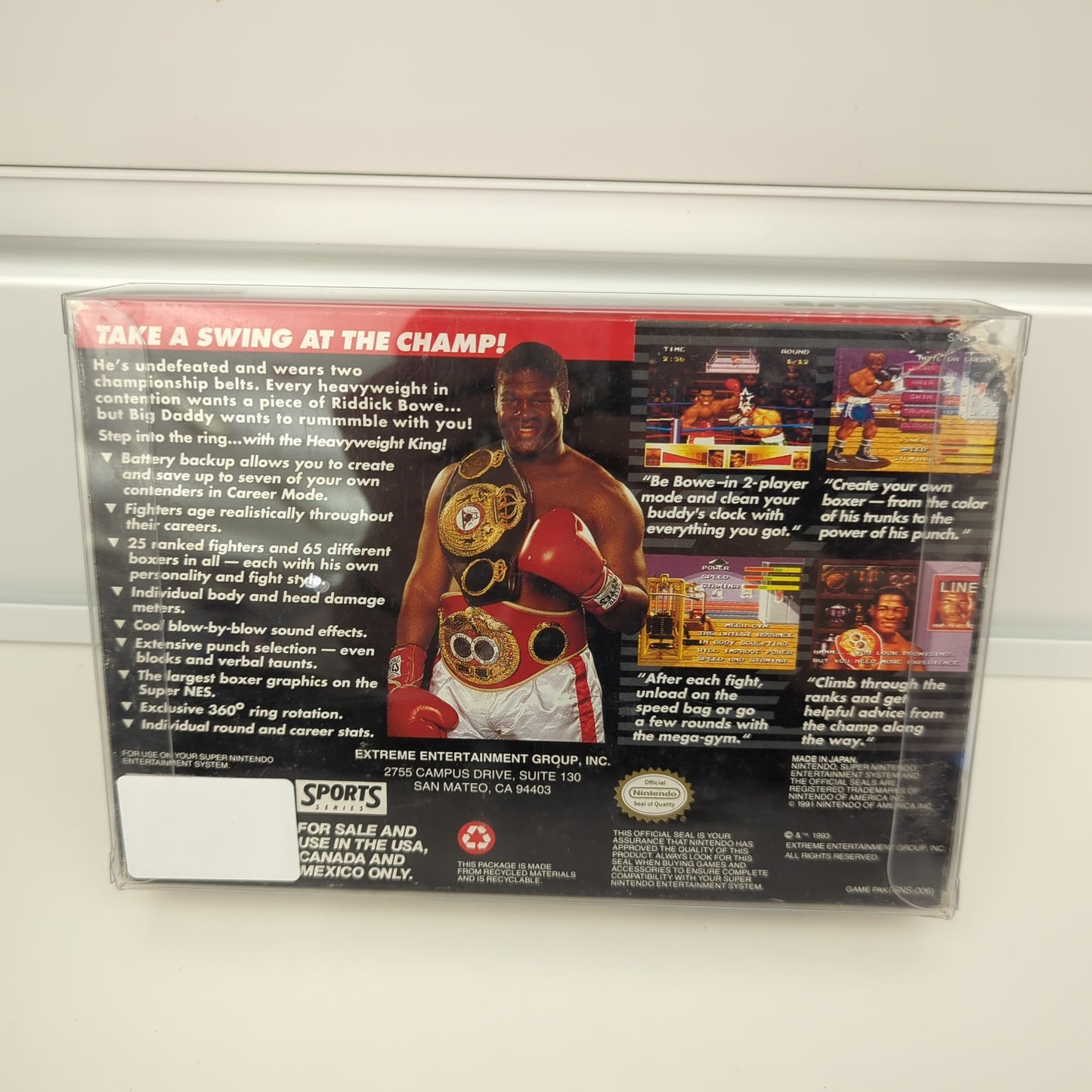 Riddick Bowe Boxing - Super Nintendo