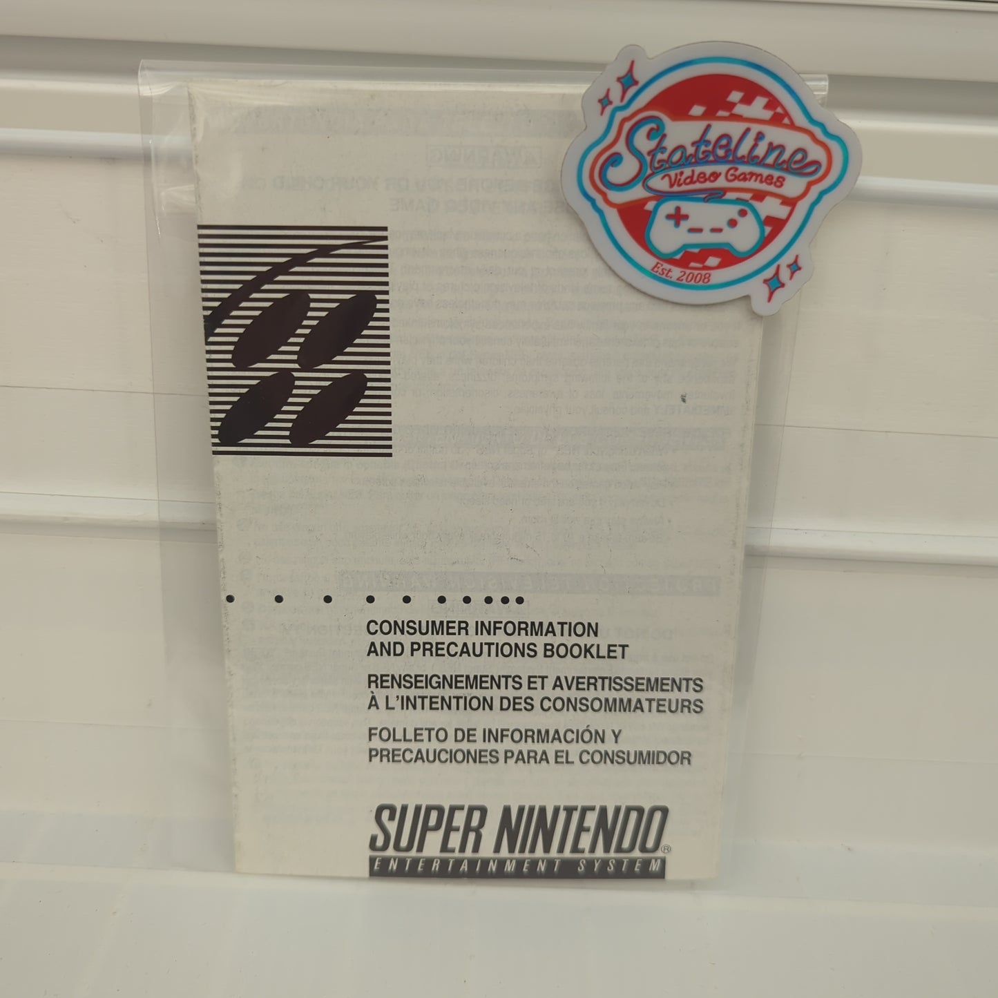 Super Nintendo Console Manual - SNES