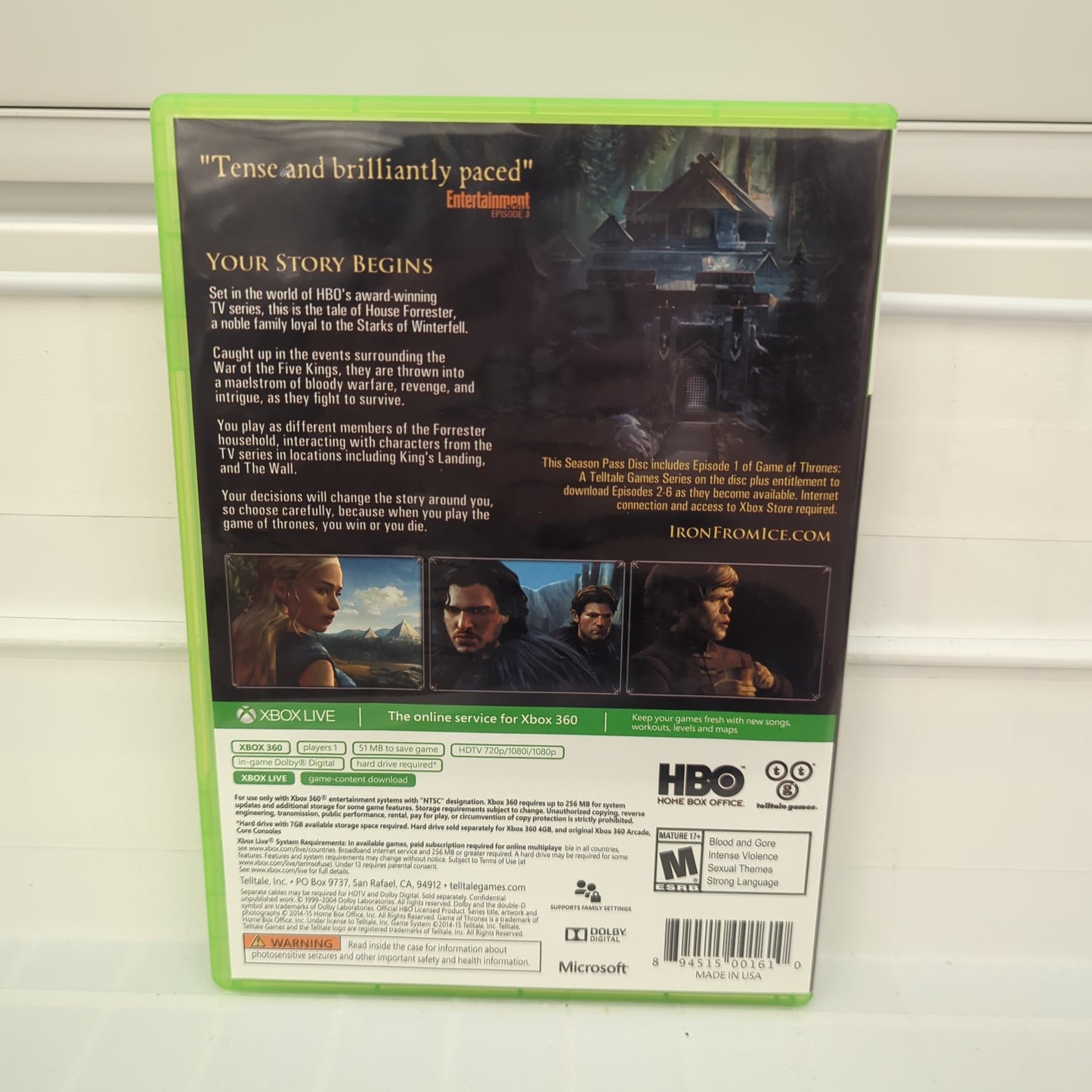 Game of Thrones A Telltale Games Series - Xbox 360