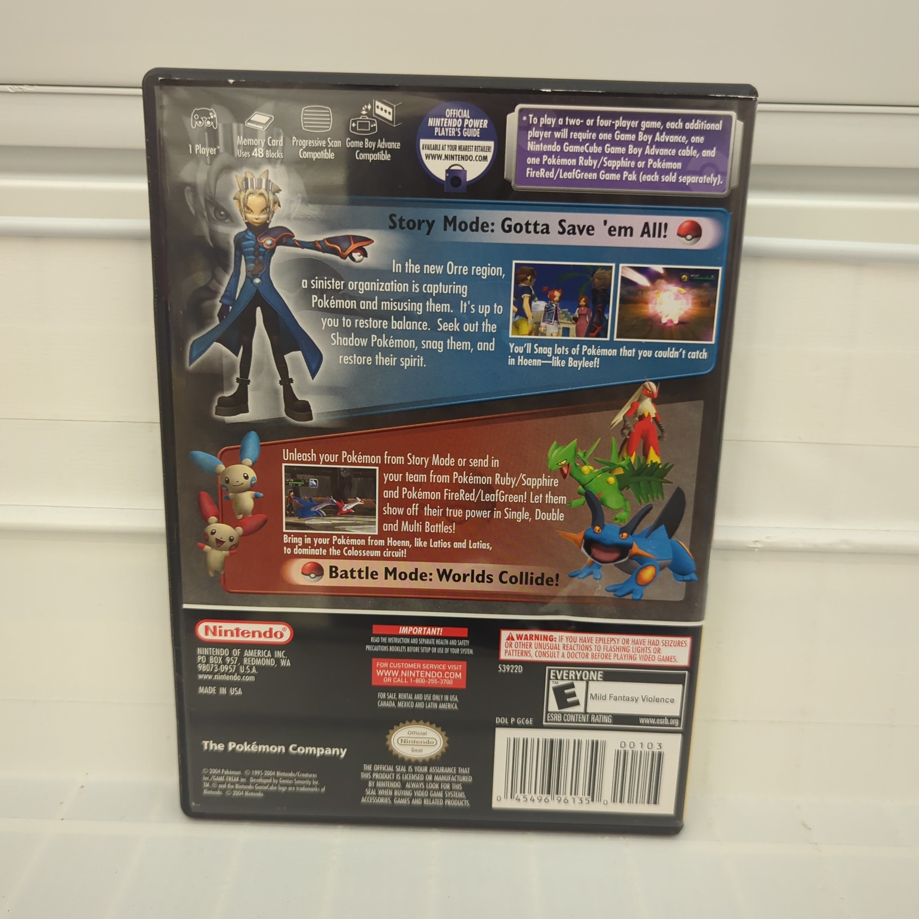 Pokemon Colosseum fashion Player's Choice for Nintendo GameCube