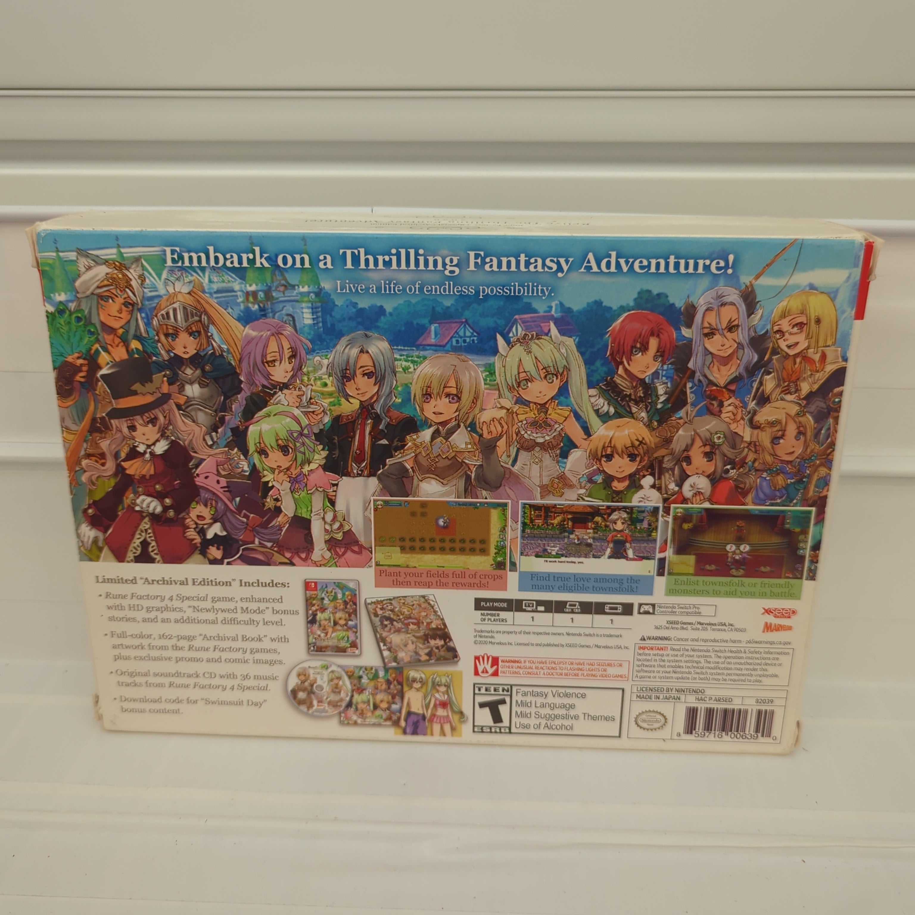 Rune Factory 4 Special Archival Edition for Nintendo high quality Switch