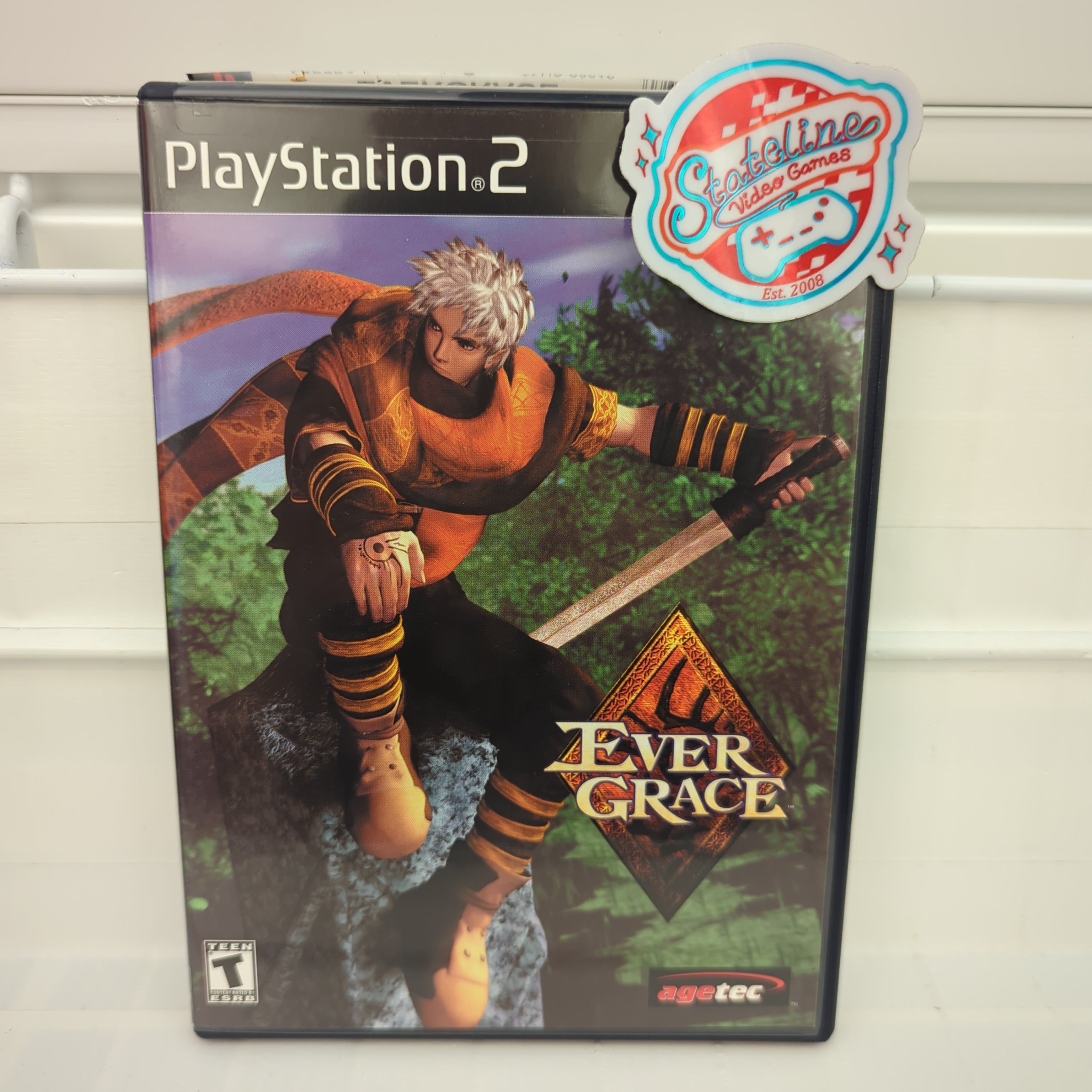 Jeu Ever Grace PS2 - Complet, Boîtier Et Livret, Bon état