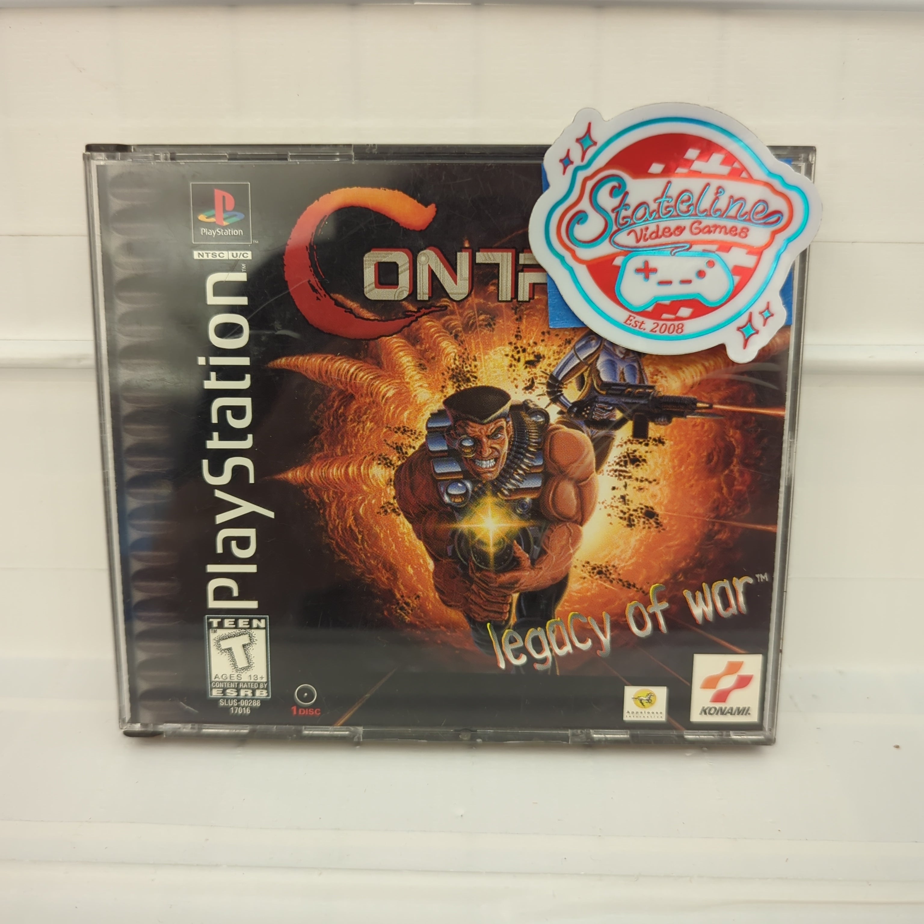 Jeu PS1 Contra: Legacy Of War – Avec Boîtier Et Notice – Konami – Rare