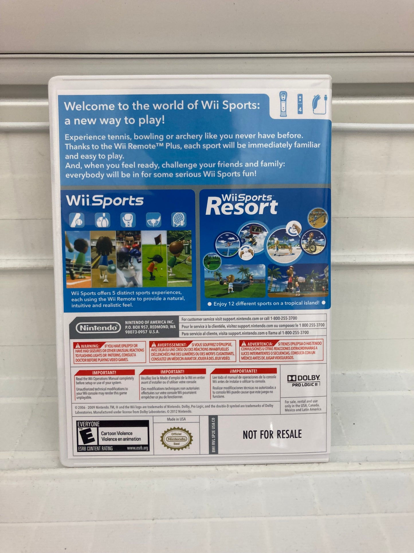 Wii Sports & Wii Sports Resort - Wii