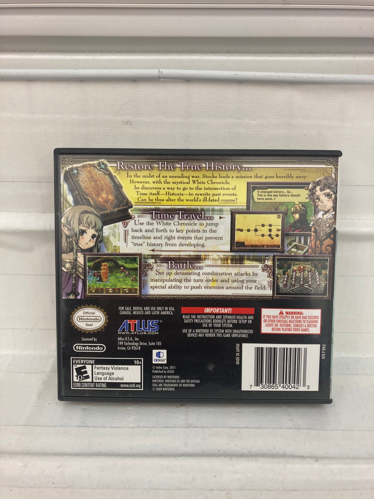 Radiant Historia - Nintendo DS