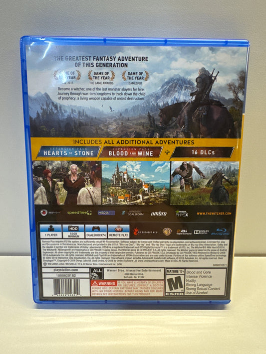 Witcher 3: Wild Hunt [Complete Edition] - Playstation 4