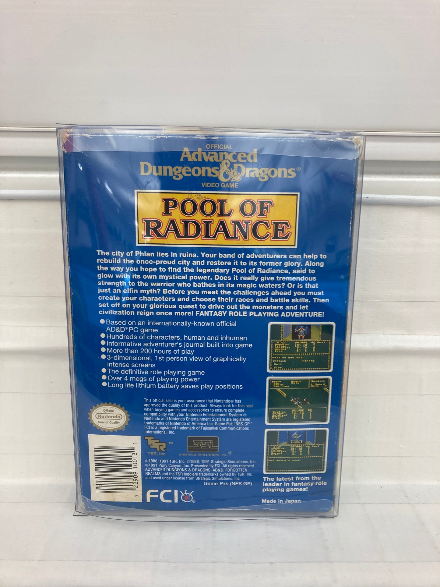 Advanced Dungeons & Dragons Pool of Radiance - NES