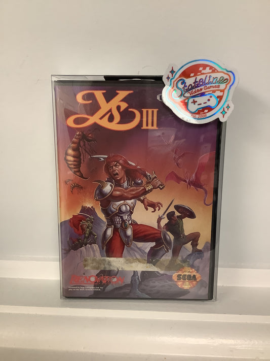 Ys III Wanderers from Ys - Sega Genesis