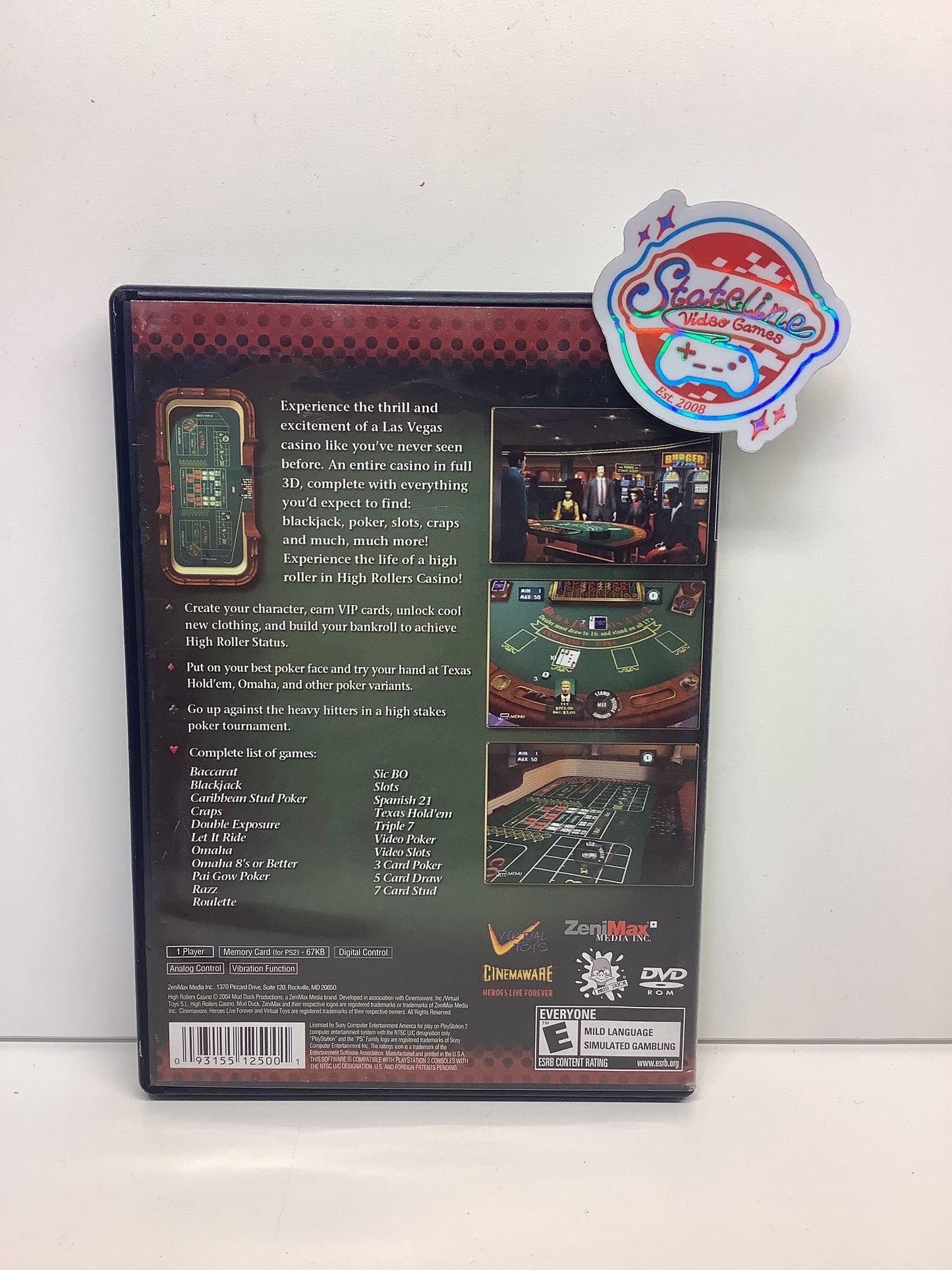 High Rollers Casino - Playstation 2