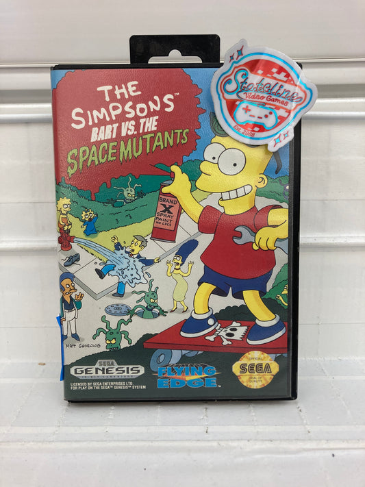 The Simpsons Bart vs the Space Mutants - Sega Genesis