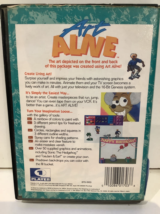 Art Alive - Sega Genesis