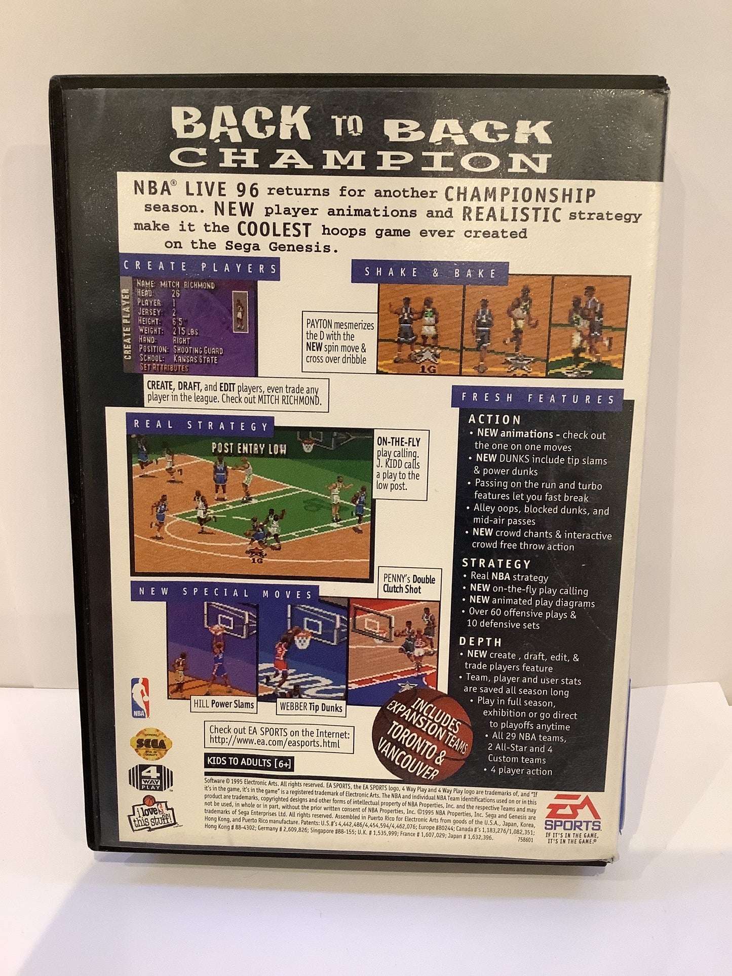 NBA Live 96 - Sega Genesis