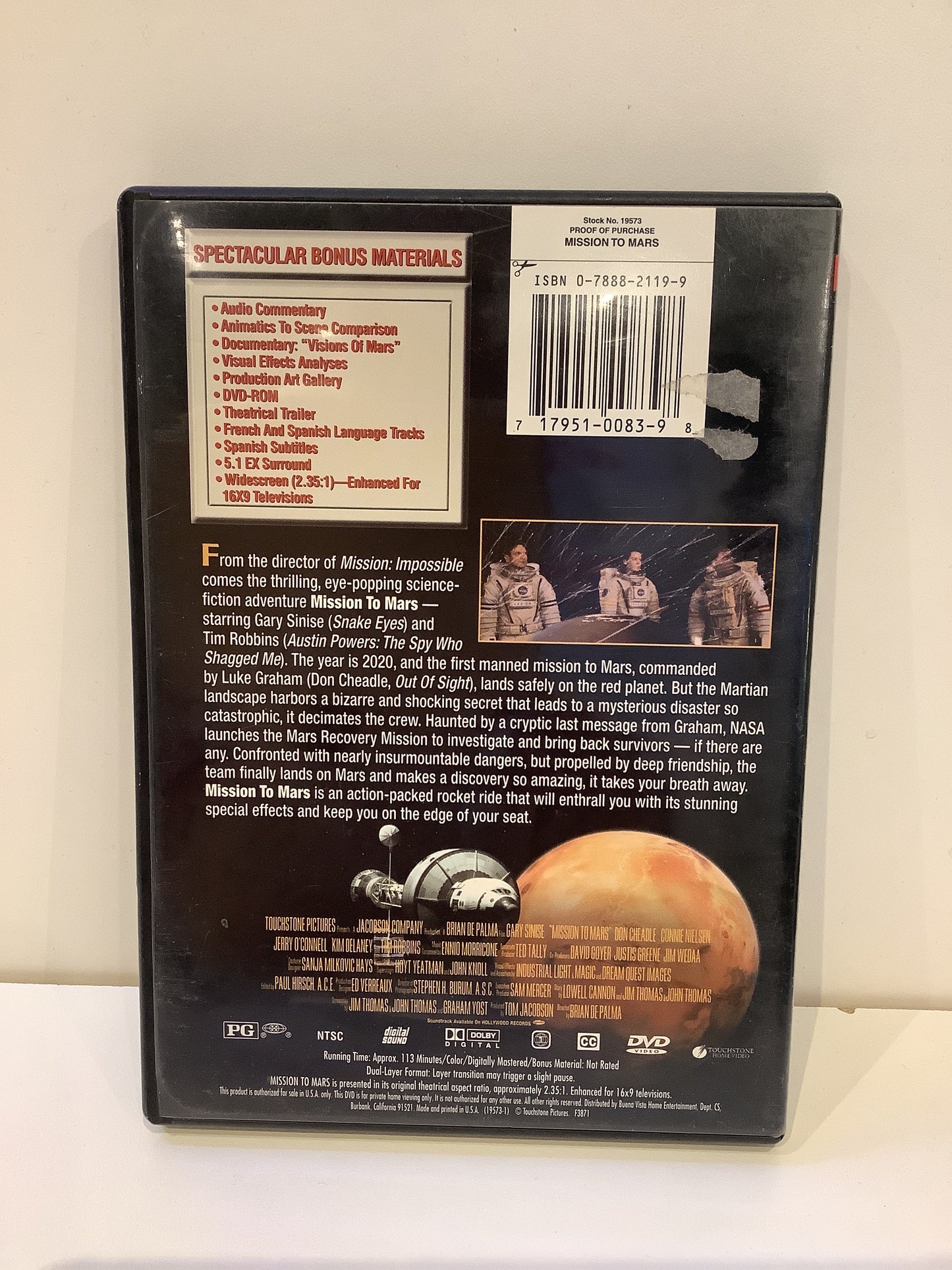 Mission to Mars - DVD