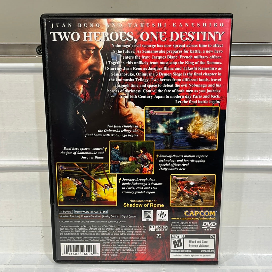 Onimusha 3 Demon Siege - Playstation 2