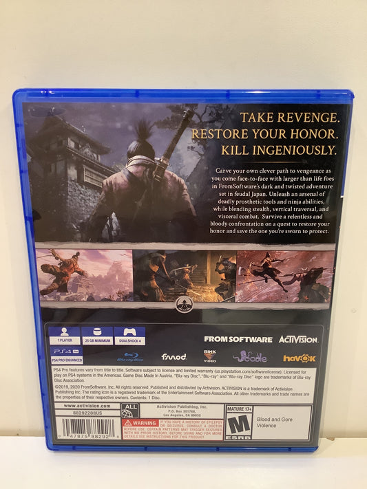 Sekiro Shadows Die Twice [Game Of The Year] - Playstation 4