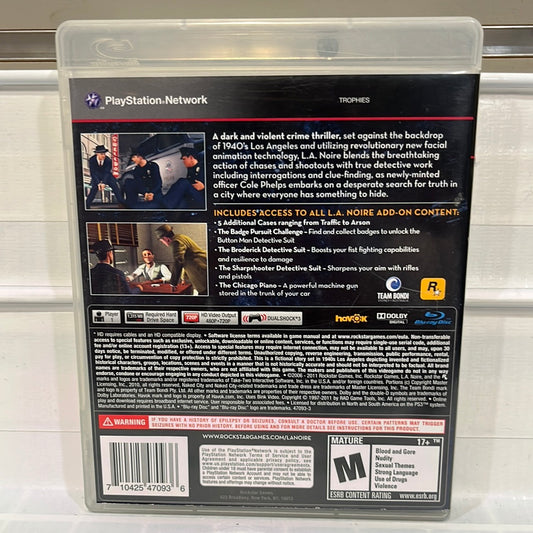 L.A. Noire [Complete Edition] - Playstation 3
