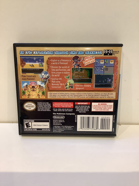 Pokemon Mystery Dungeon Explorers of Time - Nintendo DS