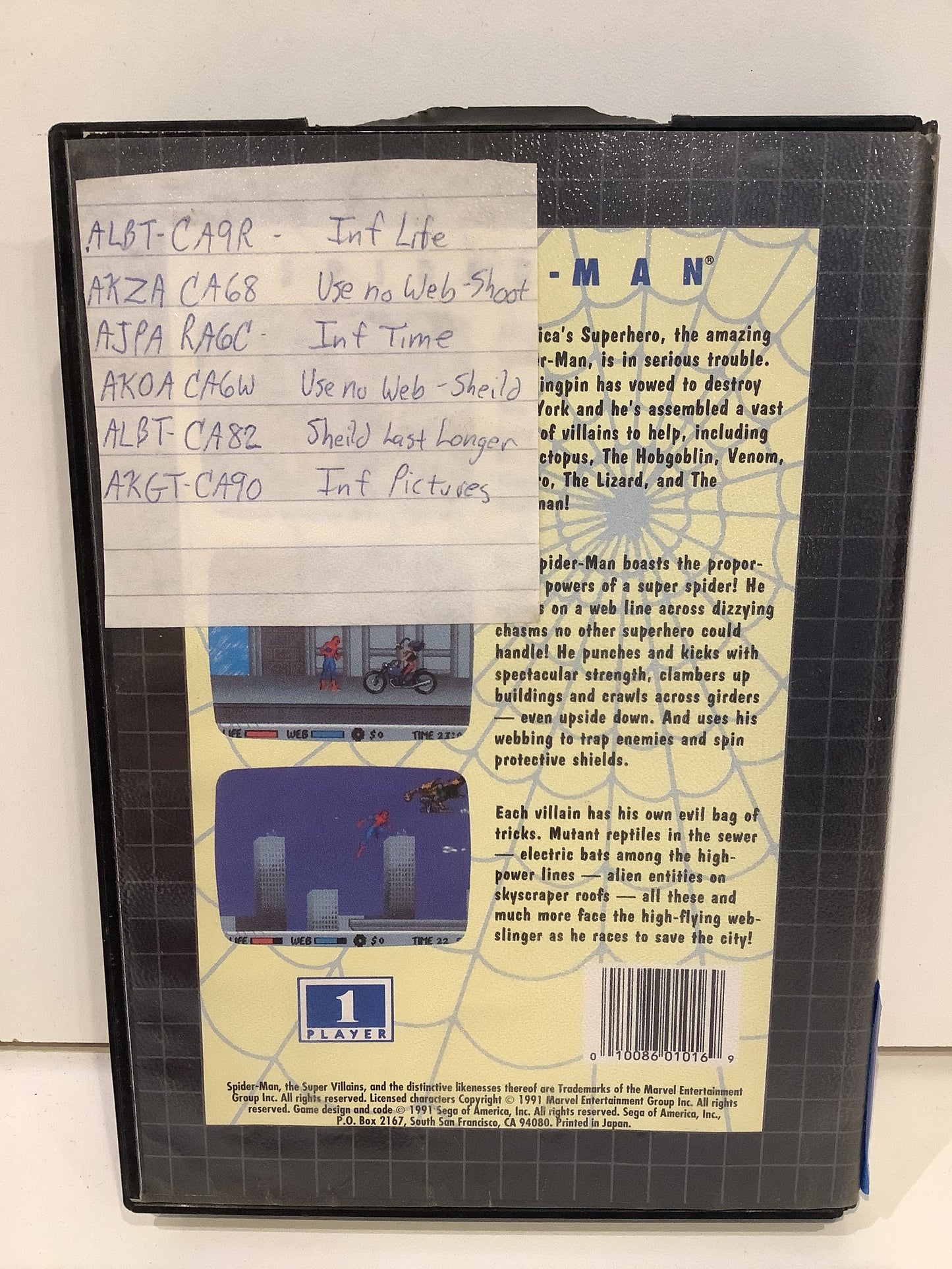 Spiderman - Sega Genesis