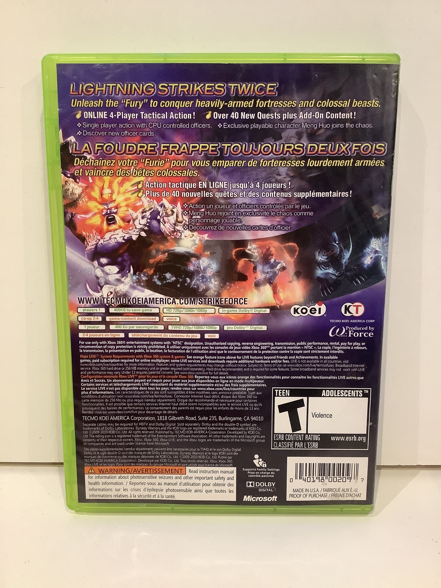 Dynasty Warriors: Strikeforce - Xbox 360