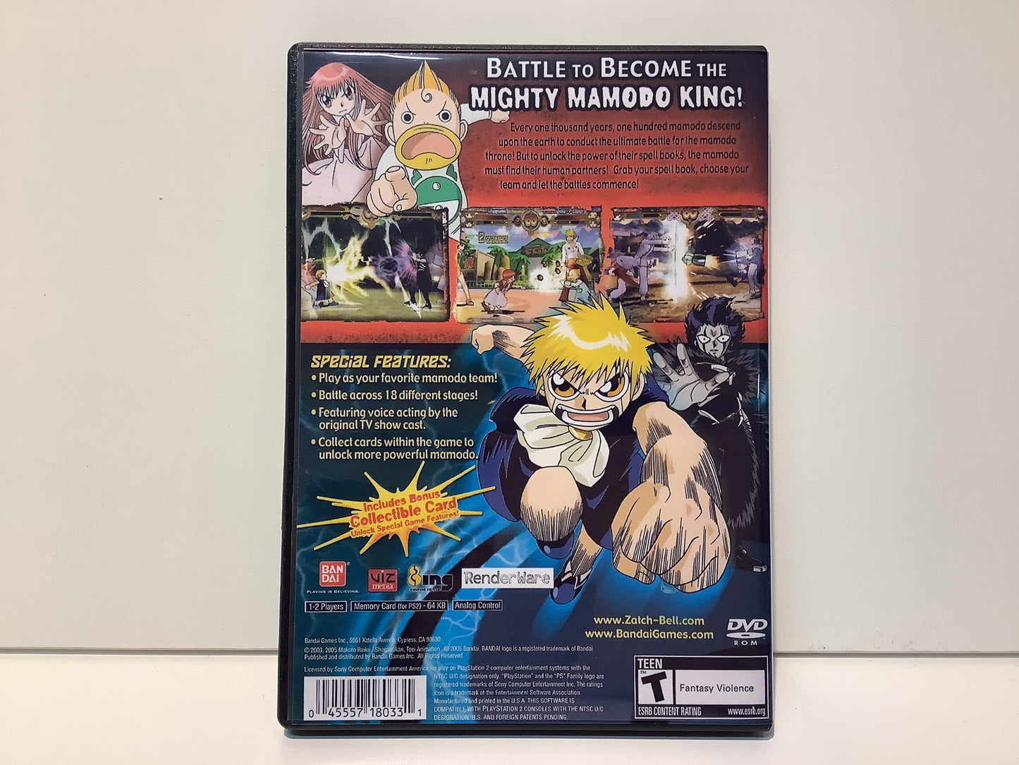 Zatch Bell Mamodo Fury - Playstation 2