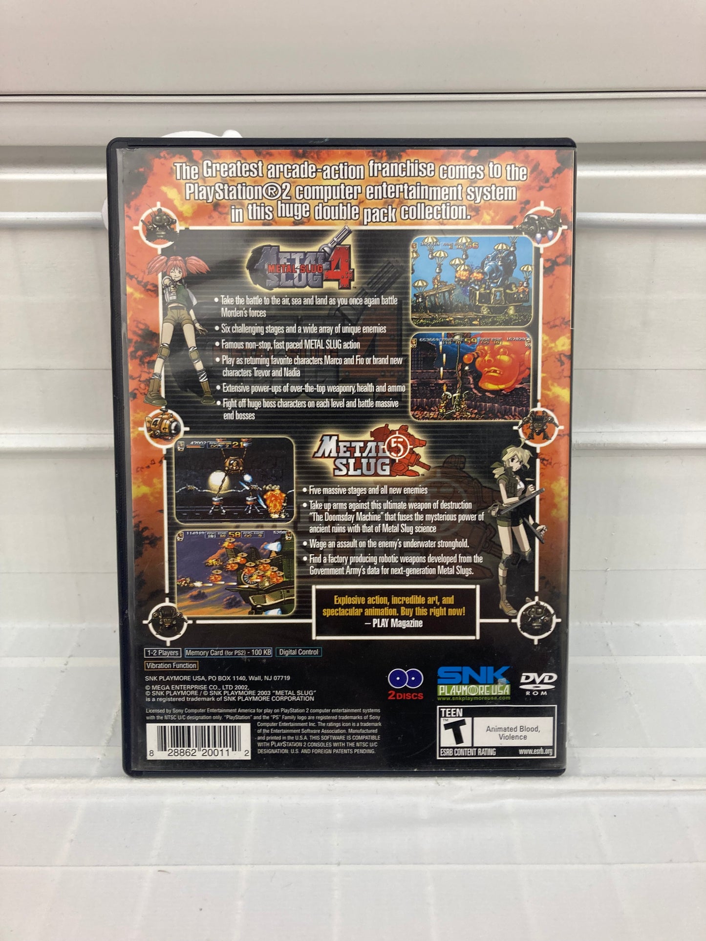 Metal Slug 4 & 5 - Playstation 2
