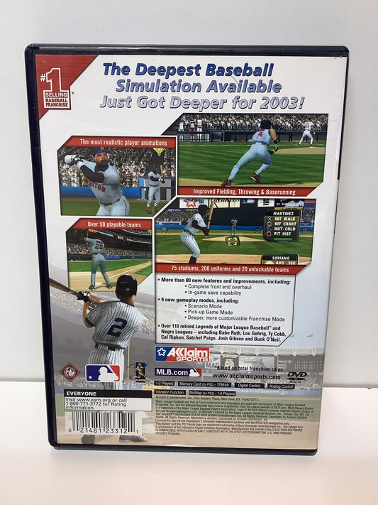 All-Star Baseball 2004 - Playstation 2