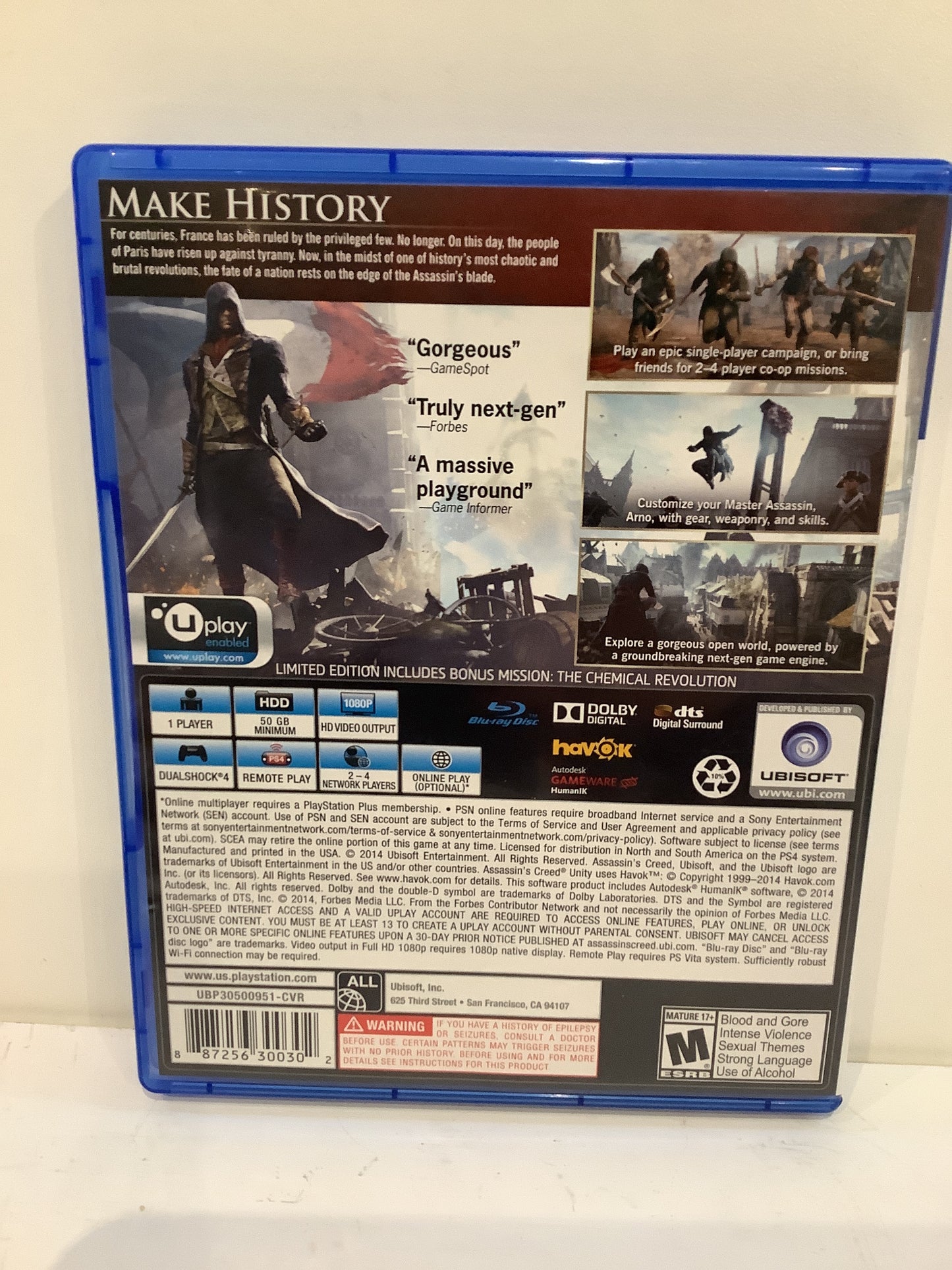 Assassin's Creed Unity [Limited Edition] Playstation 4