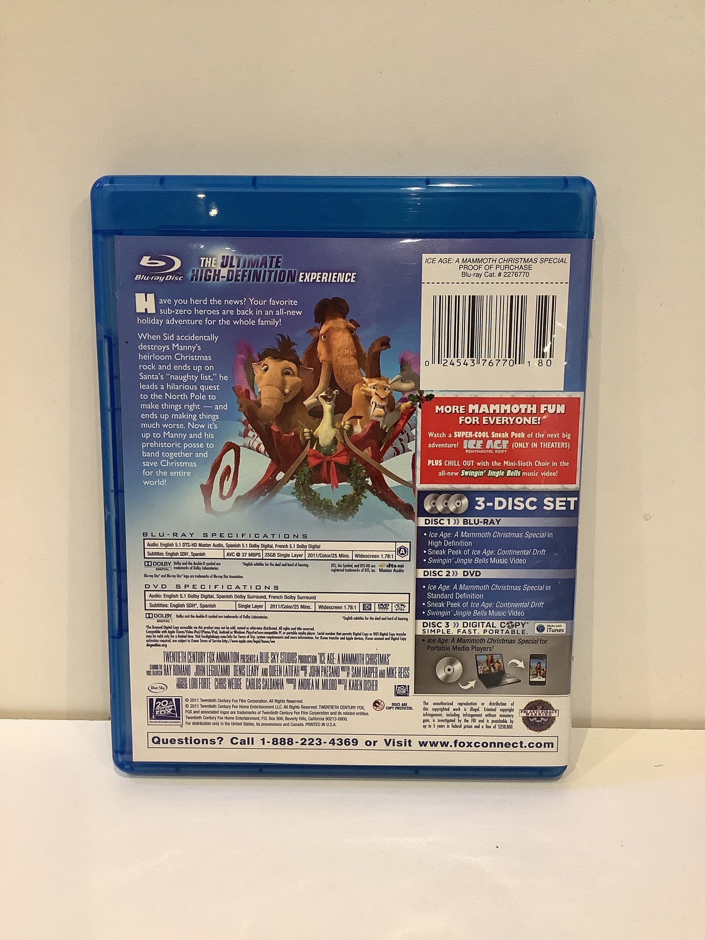 Ice Age: A Mammoth Christmas Special - Blu-Ray
