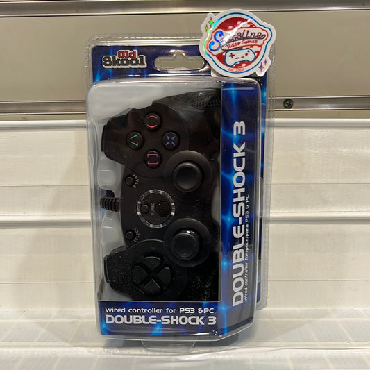 Old Skool Wired Double Shock 3 Controller - Playstation 3
