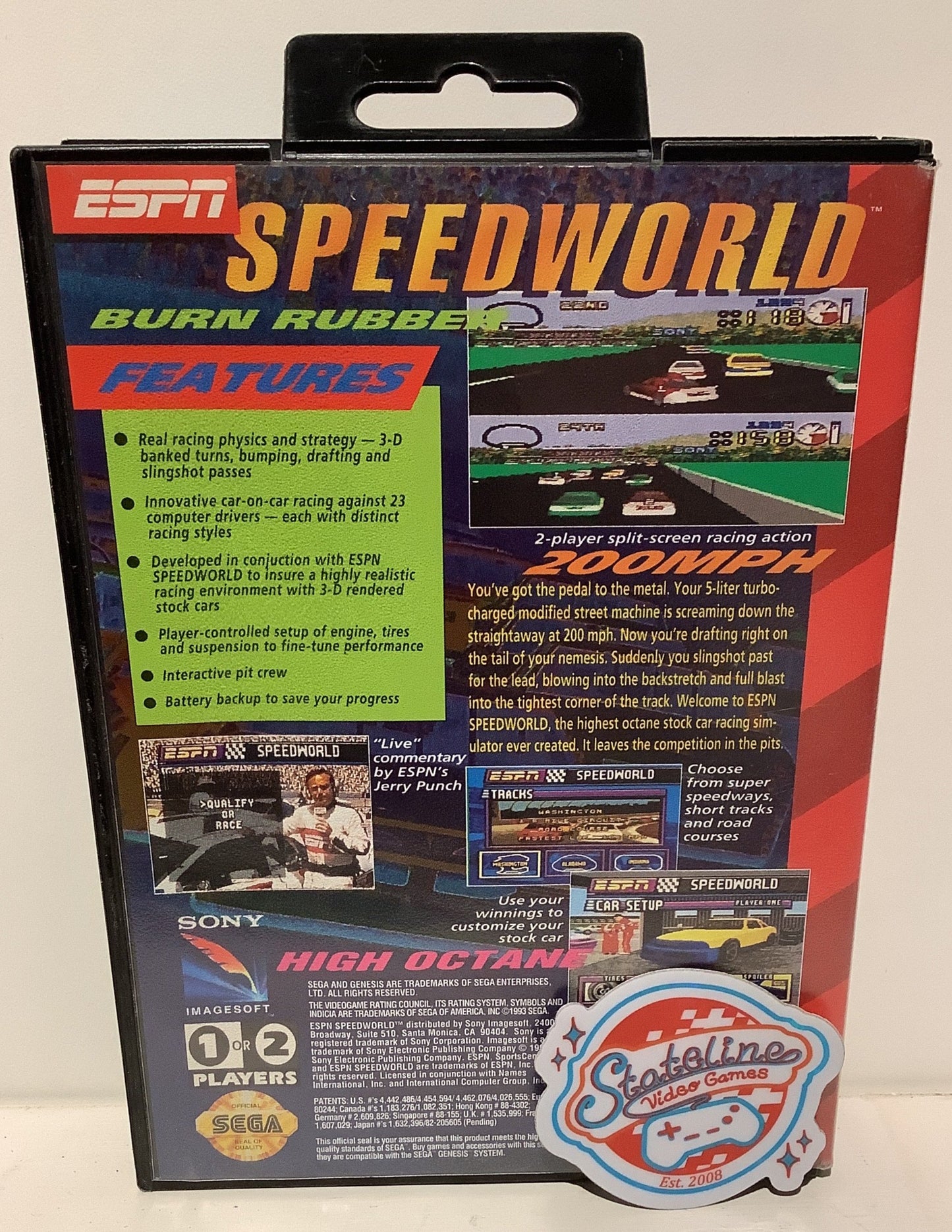 ESPN Speed World - Sega Genesis