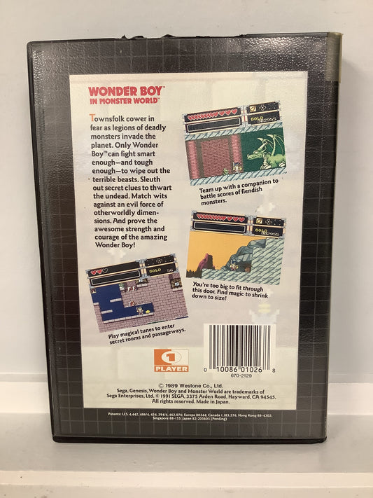 Wonder Boy in Monster World - Sega Genesis
