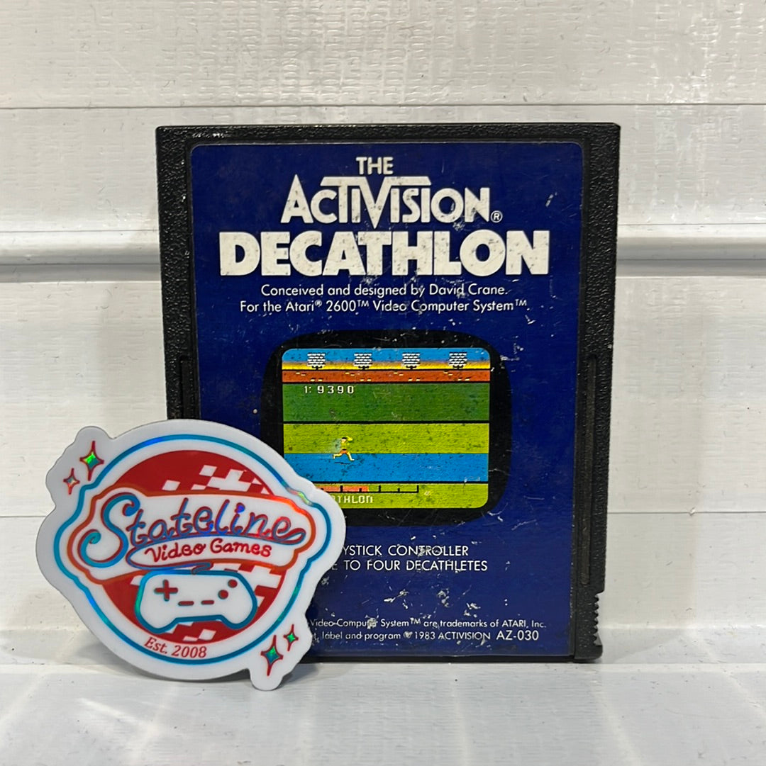Jeu Atari 2600 Decathlon en loose version SECAM (N°6170S Jeu Atari 2600 Decathlon en loose version SECAM (N°6170S
