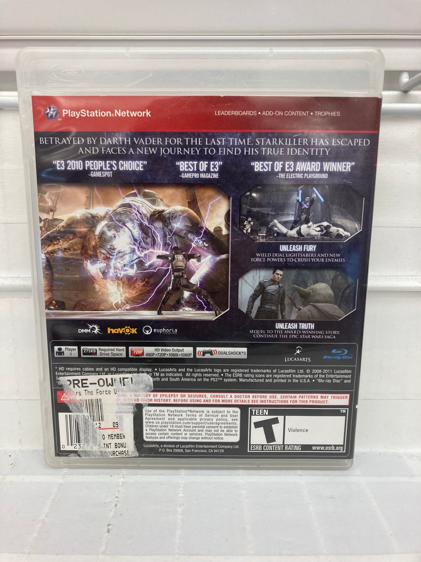 Star Wars: The Force Unleashed II [Greatest Hits] - Playstation 3