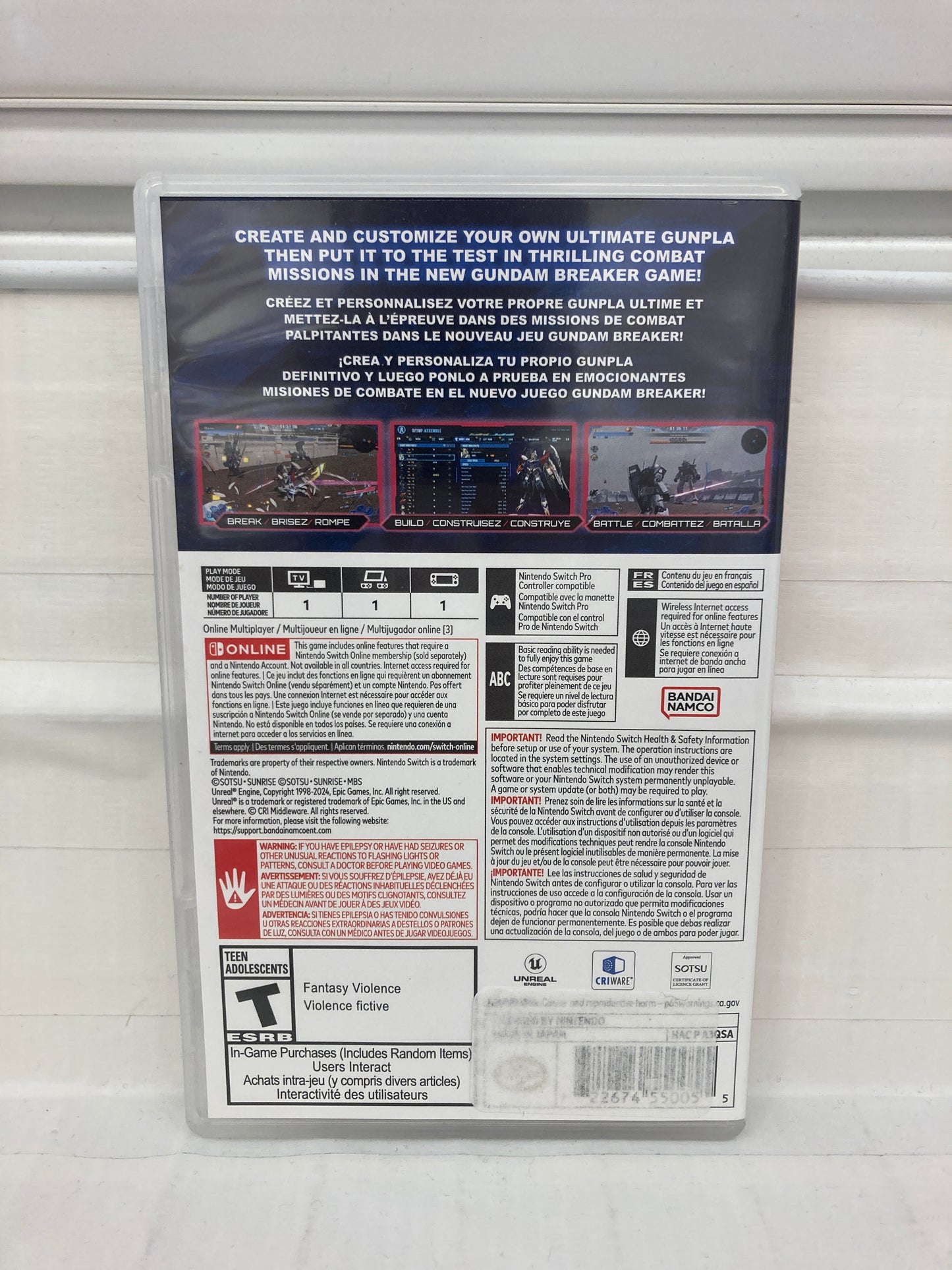 Gundam Breaker 4 - Nintendo Switch