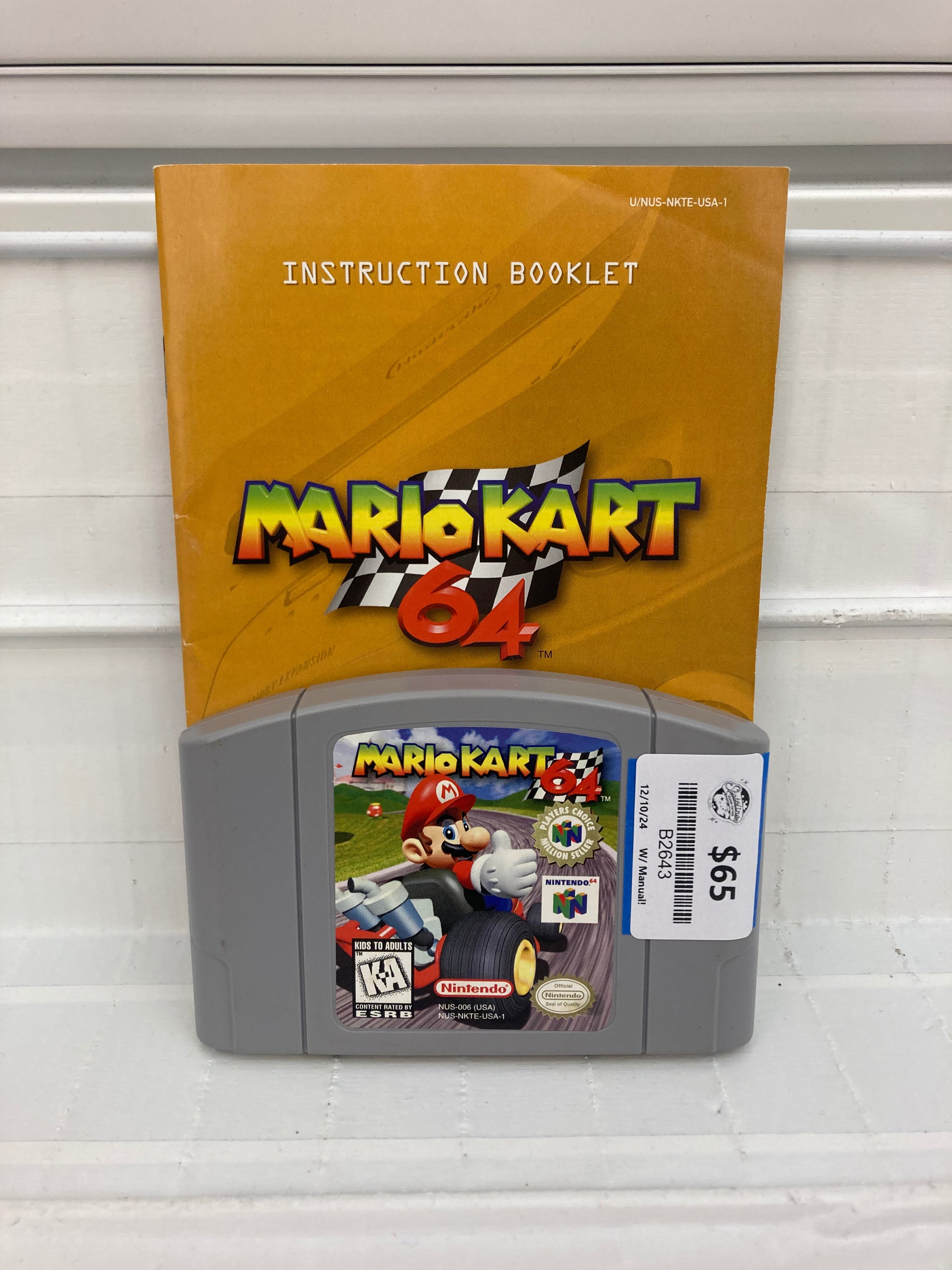 Mario Kart 64 for outlet Nintendo 64