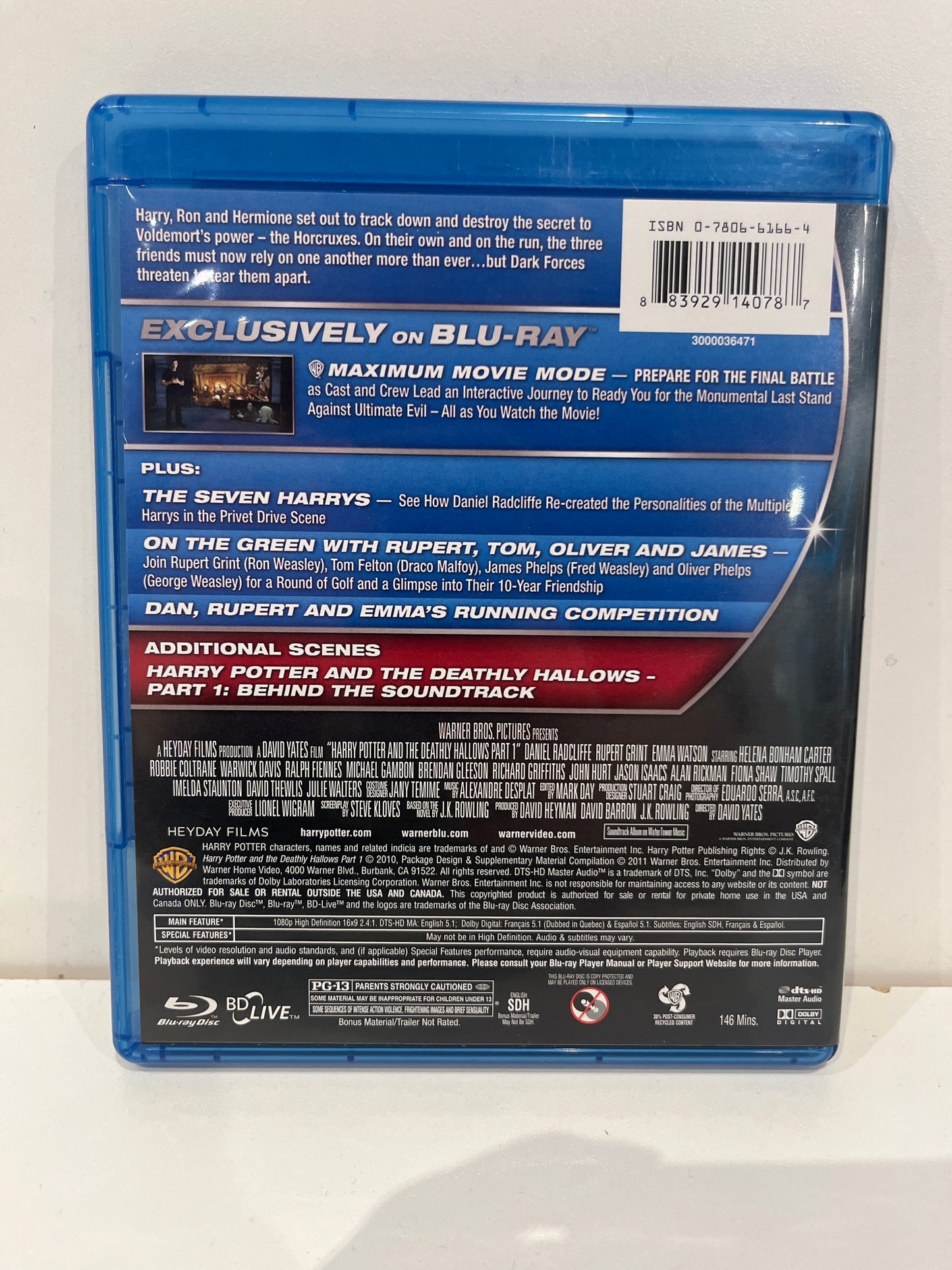 Harry Potter and the Deathly Hallows: Part 1 - Blu-Ray