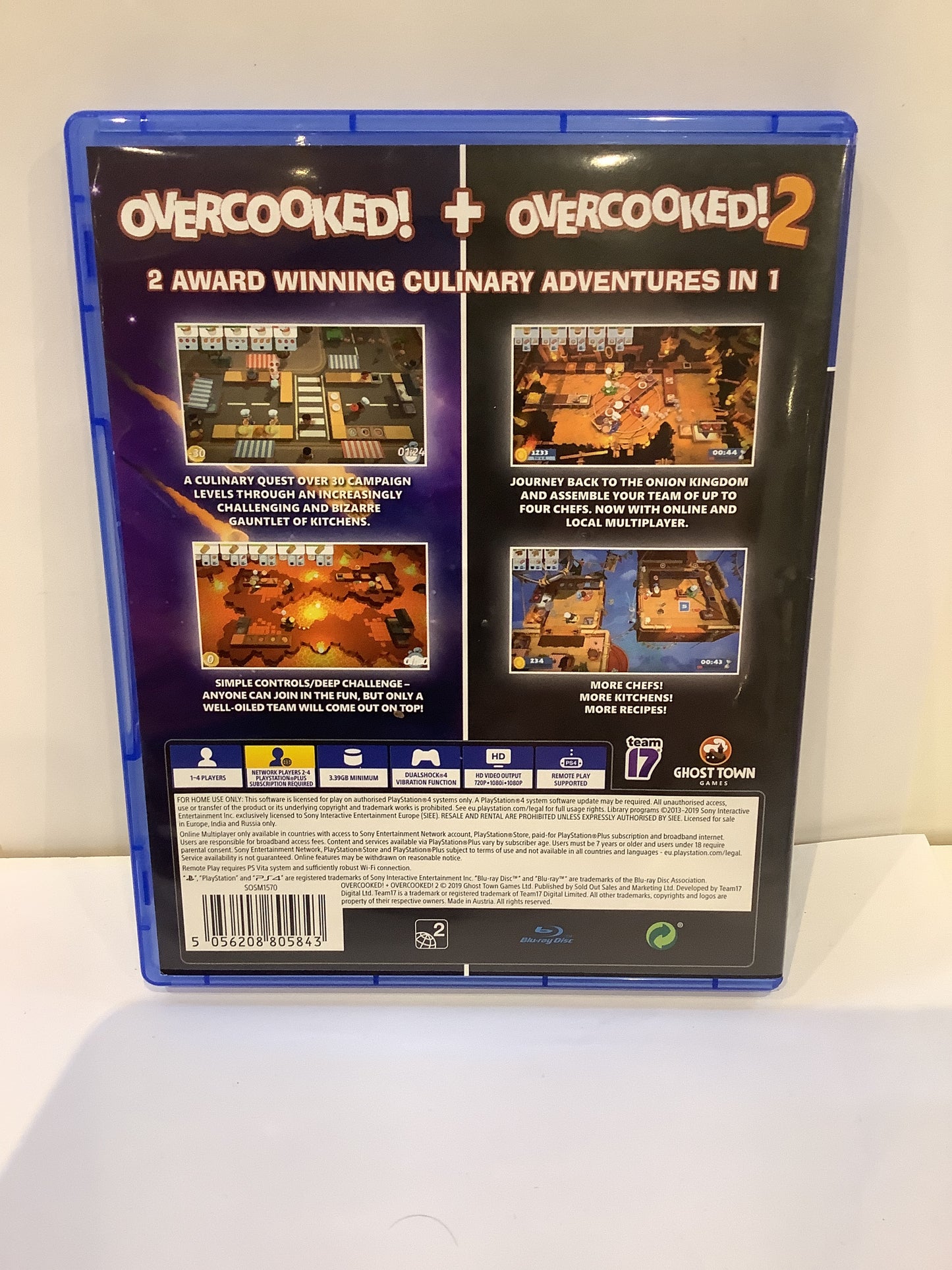 Overcooked + Overcooked 2 - Playstation 4