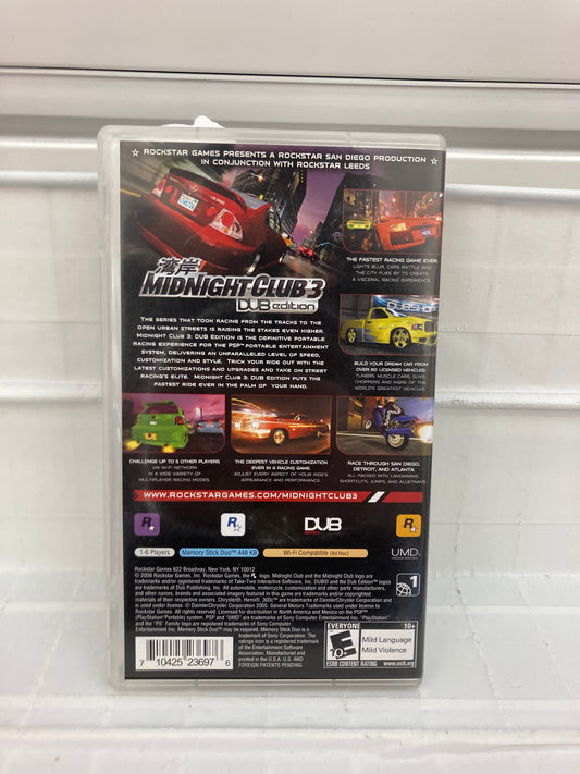 Midnight Club 3 DUB Edition [Greatest Hits] - PSP