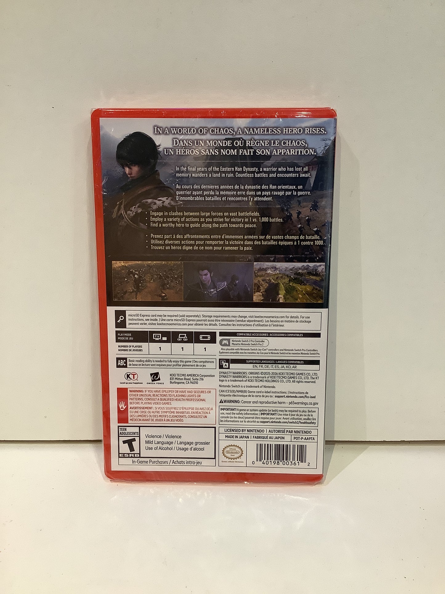 Dynasty Warriors: Origins - Nintendo Switch 2
