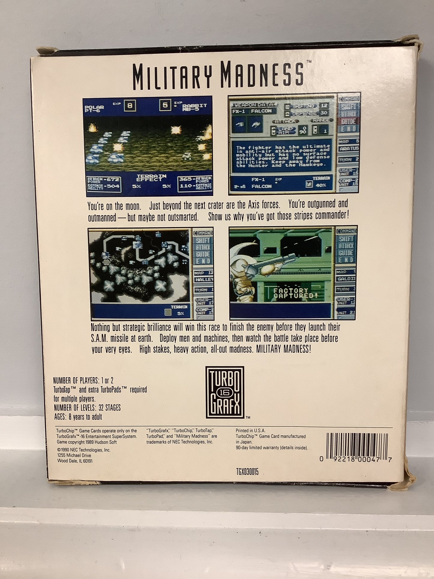 Military Madness - TurboGrafx-16