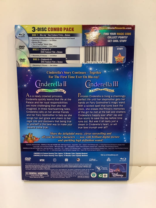 Cinderella II (Dreams Come True) & III (A Twist in Time) - Blu-Ray
