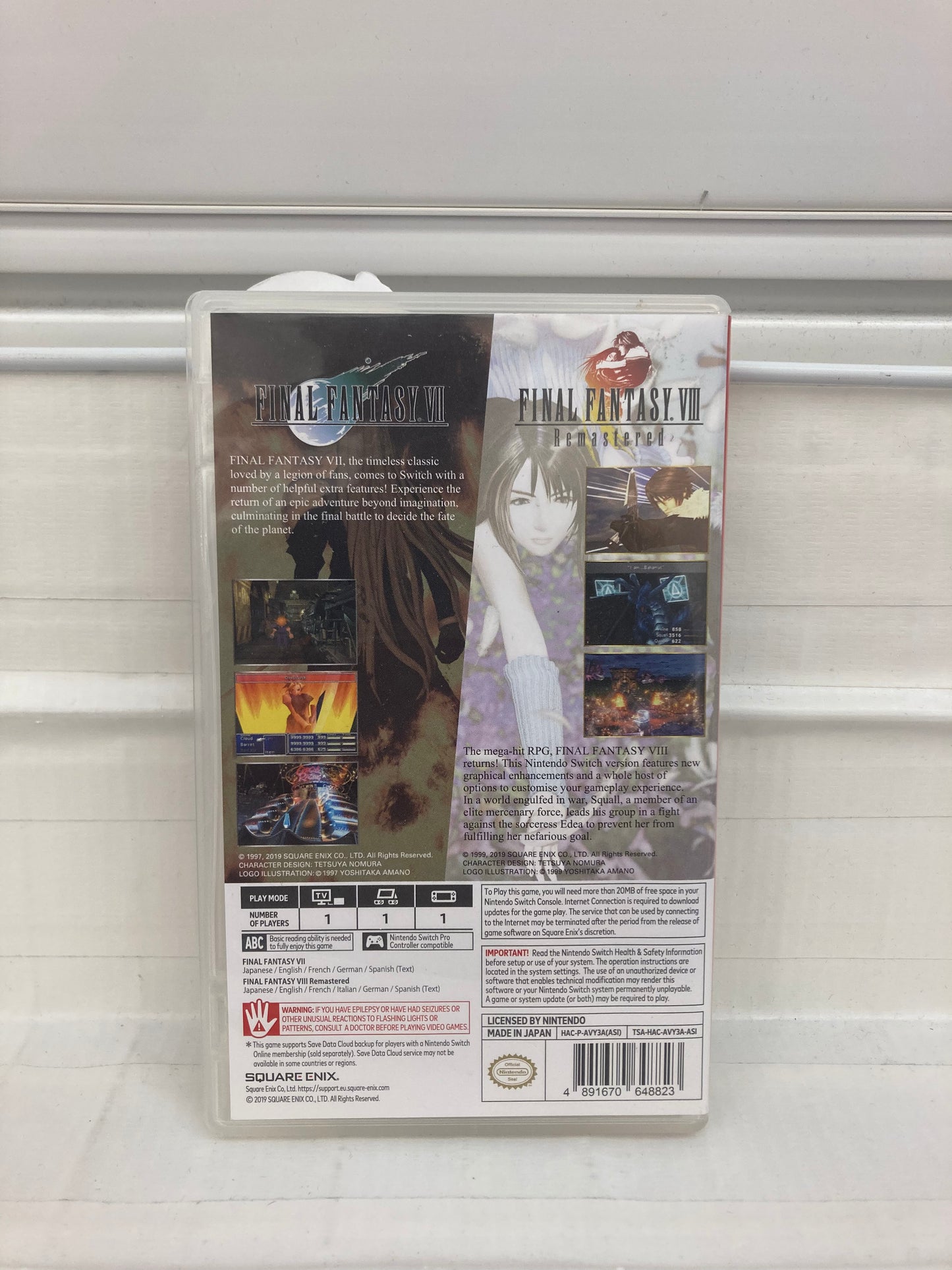 Final Fantasy VII & VIII Remastered Twin Pack - Nintendo Switch