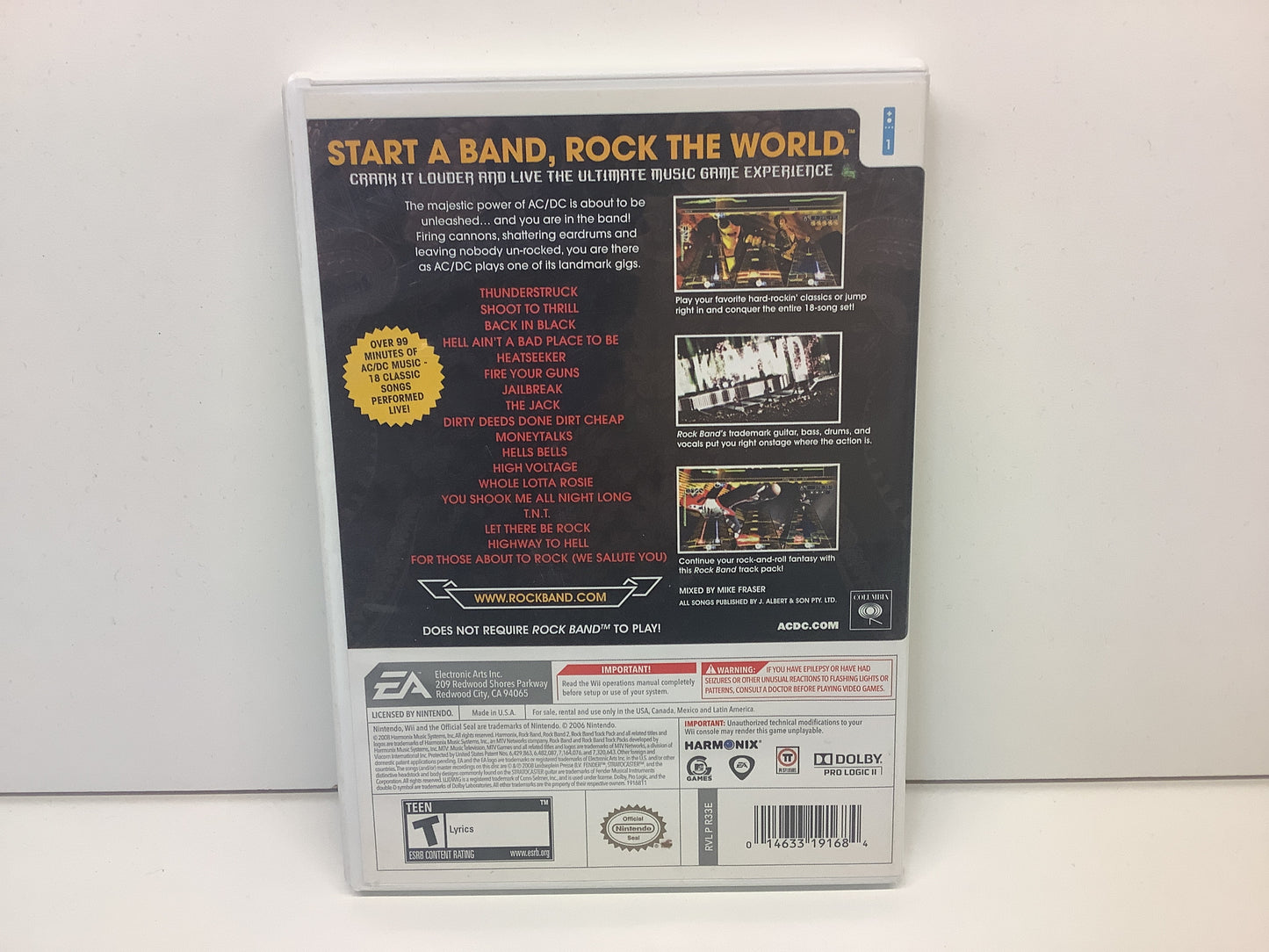 AC/DC Live Rock Band Track Pack - Wii