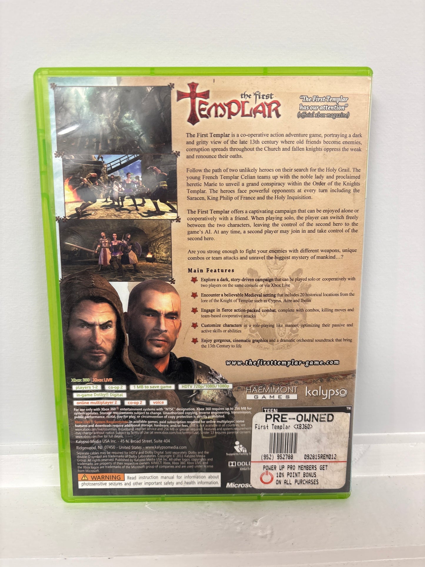The First Templar - Xbox 360